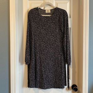 New knee length navy dress